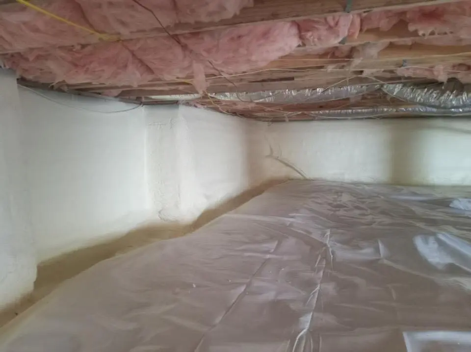 Crawl space encapsulation with closed-cell spray foam for Attic Insulation in Snohomish